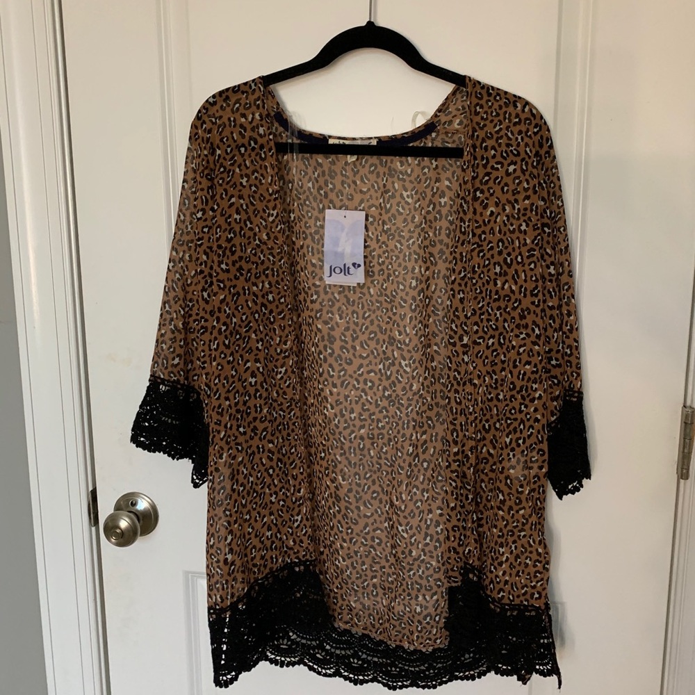 Leopard print cardigan